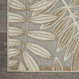 Nourison Aloha Indoor/Outdoor Natural 9'6" x 13' Area Rug, Easy Cleaning, Non Shedding, Bed Room, Living Room, Dining Room, Backyard, Deck, Patio (10x13)