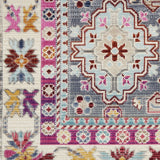 Nourison Vintage Kashan Vintage Grey/Multi 2' x 4' Area -Rug, Easy -Cleaning, Non Shedding, Bed Room, Living Room, Dining Room, Kitchen (2x4)