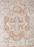 Nourison Astra Machine Washable Bohemian Gold/Multicolor 5'3" x 7' Area Rug, Easy Clean, Non Shedding, Bed Room, Living Room, Dining Room, Kitchen (5x7)