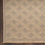 Nourison Washable Jute Geometric Natural 3'11" x 5'11" Area -Rug, Easy -Cleaning, Non Shedding, Bed Room, Living Room, Dining Room, Kitchen (4x6)
