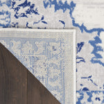Nourison Whimsicle Vintage Ivory Blue 2' x 3' Area Rug, Easy Cleaning, Non Shedding, Bed Room, Living Room, Dining Room, Kitchen (2x3)