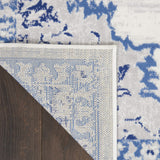 Nourison Whimsicle Vintage Ivory Blue 2' x 3' Area Rug, Easy Cleaning, Non Shedding, Bed Room, Living Room, Dining Room, Kitchen (2x3)