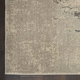 Nourison Celestial Modern Abstract Ivory/Grey 2'2" x 3'9" Area -Rug, Easy -Cleaning, Non Shedding, Bed Room, Living Room, Dining Room, Kitchen (2x4)