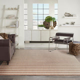 Nourison Positano Indoor/Outdoor Jute Ivory 8' x 10' Area Rug, Easy Cleaning, Non Shedding, Bed Room, Living Room, Dining Room, Backyard, Deck, Patio (8x10)