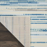 Nourison Jubilant Abstract Blue 8'6" x 12' Area -rug, Easy -cleaning, Non Shedding, Bed Room, Living Room, Dining Room, Kitchen (9x12)