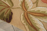 Nourison Fantasy Floral Beige 8' x 10'6" Area Rug, Easy Clean, Non Shedding, Bed Room, Living Room, Dining Room, Kitchen (8x10)