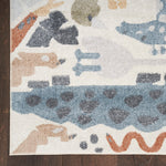 Nourison Astra Machine Washable Animals Ivory 3'3" x 5' Kids Area -Rug, Easy -Cleaning, Non Shedding, Bed Room, Living Room, Dining Room, Kitchen (3x5)