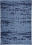 Nourison Essentials Indoor/Outdoor Solid Abstract Denim 6' x 9' Area Rug, Easy Cleaning, Non Shedding, Bed Room, Living Room, Dining Room, Backyard, Deck, Patio (6x9)