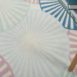 Nourison Grafix Geometric Ivory/Multi 5'3" x 7'3" Area -Rug, Easy -Cleaning, Non Shedding, Bed Room, Living Room, Dining Room, Kitchen (5x7)