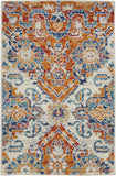 Nourison Passion Bohemian Multicolor 1'10" x 2'10" Area Rug, Easy Clean, Non Shedding, Bed Room, Living Room, Dining Room, Kitchen (2x3)