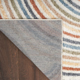 Nourison Astra Machine Washable Abstract Ivory/Multi 2'2" x 4' Kids Area -Rug, Easy -Cleaning, Non Shedding, Bed Room, Living Room, Dining Room, Kids -Rug, Playroom, Nursery (2x4)