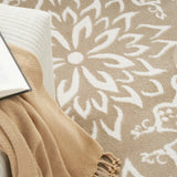 Nourison Jubilant Farmhouse Taupe 5'3" x 7'3" Area -Rug, Easy -Cleaning, Non Shedding, Bed Room, Living Room, Dining Room, Kitchen (5x7)