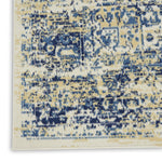Nourison Grafix Traditional White 3' x 5' Area-Rug, Easy-Cleaning, Non Shedding, Bed Room, Living Room, Dining Room, Kitchen (3x5)