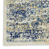 Nourison Grafix Traditional White 3' x 5' Area-Rug, Easy-Cleaning, Non Shedding, Bed Room, Living Room, Dining Room, Kitchen (3x5)