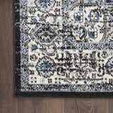 Nourison Passion Bohemian Black Ivory 2'2'' x 10' Area-Rug, Easy-Cleaning, Non Shedding, Bed Room, Living Room, Dining Room, Kitchen (2x10)
