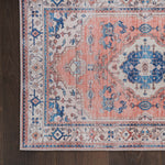 Nourison Fulton Vintage Coral 2' x 3' Area -Rug, Easy -Cleaning, Non Shedding, Bed Room, Living Room, Dining Room, Kitchen (2x3)