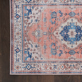 Nourison Fulton Vintage Coral 2' x 3' Area -Rug, Easy -Cleaning, Non Shedding, Bed Room, Living Room, Dining Room, Kitchen (2x3)