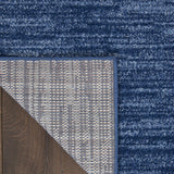 Nourison Essentials Indoor/Outdoor Navy Blue 5' x 7' Area Rug, Easy Cleaning, Non Shedding, Bed Room, Living Room, Dining Room, Backyard, Deck, Patio (5x7)