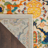 Nourison Allur Traditional Ivory/Multi 3' x 5' Area-Rug, Easy-Cleaning, Non Shedding, Bed Room, Living Room, Dining Room, Kitchen (3x5)