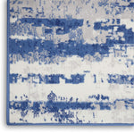 Nourison Whimsicle Artistic Ivory Navy 3' x 5' Area Rug, Easy Cleaning, Non Shedding, Bed Room, Living Room, Dining Room, Kitchen (3x5)