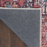 Nourison Brilliance Machine Washable Traditional Vintage Ivory/Brick 2' x 6' Area Rug, Easy Clean, Non Shedding, Bed Room, Living Room, Dining Room, Kitchen (2x6)