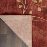 Nourison Somerset Rustic Flame 2' x 2'9" Area-Rug, Easy-Cleaning, Non Shedding, Bed Room, Living Room, Dining Room, Kitchen (2x3)