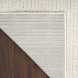 Nourison Cozy Modern Ivory Grey 2'2" x 10' Area Rug Easy Clean, Non Shedding, Bed Room, Living Room, Dining Room, Kitchen (10' Runner)