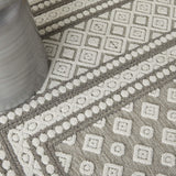 Nourison Calobra Modern Light Grey 4' x 6' Area -Rug, Easy -Cleaning, Non Shedding, Bed Room, Living Room, Dining Room, Kitchen (4x6)