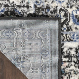 Nourison Passion Bohemian Black Ivory 2'2'' x 10' Area-Rug, Easy-Cleaning, Non Shedding, Bed Room, Living Room, Dining Room, Kitchen (2x10)