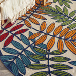 Nourison Aloha Indoor/Outdoor Multicolor 4' x ROUND Area Rug (4 Round)