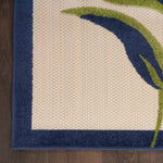 Nourison Aloha Indoor/Outdoor Multicolor 3'6" x 5'6" Area Rug, Easy Cleaning, Non Shedding, Bed Room, Living Room, Dining Room, Kitchen (4x6)