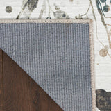 Nourison Nourison Washables Floral Ivory Multicolor 5'2" x 7' Area -Rug, Easy -Cleaning, Non Shedding, Bed Room, Living Room, Dining Room, Kitchen (5x7)