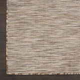 Nourison Positano Indoor/Outdoor Beige 6' x Round Area Rug, Easy Cleaning, Non Shedding, Bed Room, Living Room, Dining Room, Backyard, Deck, Patio (6 Round)