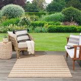 Nourison Positano Indoor/Outdoor Beige Ivory 4' x 6' Area Rug, Easy Clean, Non Shedding, Bed Room, Living Room, Dining Room, Deck, Backyard, Patio (4x6)
