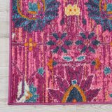 Nourison Passion Fuchsia 2'2" x 10' Area -Rug, Boho, Moroccan, Bed Room, Living Room, Dining Room, Kitchen, Easy -Cleaning, Non Shedding, (10' Runner)