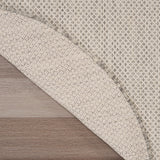 Nourison Courtyard Indoor/Outdoor Ivory/Silver 5' x 8' Oval Area Rug, Easy Cleaning, Non Shedding, Bed Room, Living Room, Dining Room, Backyard, Deck, Patio (5x8 Oval)