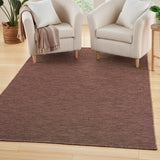 Nourison Practical Solutions Indoor/Outdoor Mocha 5' x 7' Area -rug, Easy -cleaning, Non Shedding, Bed Room, Living Room, Dining Room, Backyard, Deck, Patio (5x7)