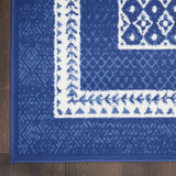 Nourison Whimsicle Geometric Navy 6' x 9' Area Rug, Easy Cleaning, Non Shedding, Bed Room, Living Room, Dining Room, Kitchen (6x9)