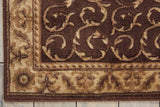 Nourison Somerset Floral Brown 2' x 2'9" Area -Rug, Easy -Cleaning, Non Shedding, Bed Room, Living Room, Dining Room, Kitchen (2x3)