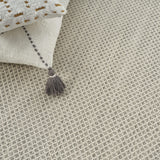 Nourison Courtyard Indoor/Outdoor Ivory Silver 5' x 7' Area Rug, Geometric, Easy Cleaning, Non Shedding, Bed Room, Living Room, Dining Room, Deck, Patio, Backyard (5x7)