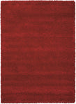 Nourison Amore Shag Red 3'11" x 5'11" Area-Rug, Easy-Cleaning, Non Shedding, Bed Room, Living Room, Dining Room, Kitchen (4x6)