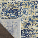 Nourison Grafix Traditional White 3' x 5' Area-Rug, Easy-Cleaning, Non Shedding, Bed Room, Living Room, Dining Room, Kitchen (3x5)