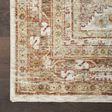 Nourison Petra Traditional Traditional Vintage Ivory/Multi 2'3" x 10'2" Area Rug, Easy Clean, Non Shedding, Bed Room, Living Room, Dining Room, Kitchen (2x10)