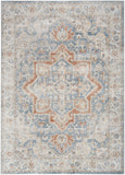 Nourison Astra Machine Washable Bohemian Denim Multi 5'3" x 7' Area Rug, Easy Clean, Non Shedding, Bed Room, Living Room, Dining Room, Kitchen (5x7)