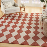 Nourison Positano Indoor/Outdoor Terracotta 5' x 7' Area Rug, Easy Cleaning, Non Shedding, Bed Room, Living Room, Dining Room, Backyard, Deck, Patio (5x7)