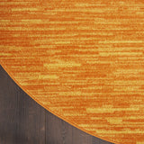 Nourison Essentials Indoor/Outdoor Sunburst 6' x Round Area Rug, Easy Cleaning, Non Shedding, Bed Room, Living Room, Dining Room, Backyard, Deck, Patio (6 Round)