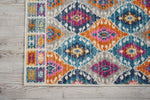 Nourison Passion Tribal Multicolor 1'10" x 2'10" Area Rug, Easy Clean, Non Shedding, Bed Room, Living Room, Dining Room, Kitchen (2x3)