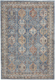 Nourison Concerto Bohemian Blue/Multi 3'9" x 5'9" Area -Rug, Easy -Cleaning, Non Shedding, Bed Room, Living Room, Dining Room, Kitchen (4x6)