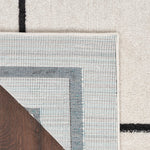 Nourison Essentials 3' x 5' Ivory/Black Contemporary Indoor/Outdoor Rug
