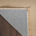 Nourison Washable Jute Solid Natural 2' x 4' Area Rug, Easy Cleaning, Non Shedding, Bed Room, Living Room, Dining Room, Kitchen (2x4)